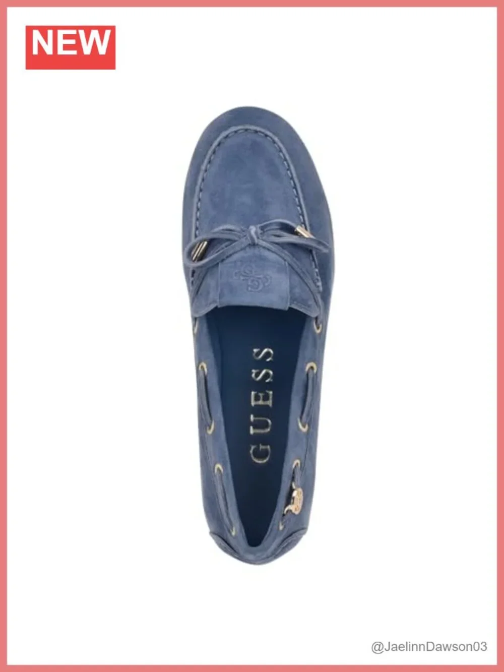 Suede Slip-On Loafer Flats with Grommets Boat Shoe Style